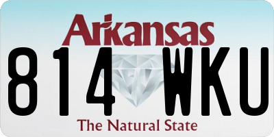 AR license plate 814WKU