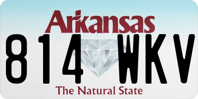 AR license plate 814WKV