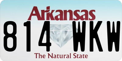 AR license plate 814WKW