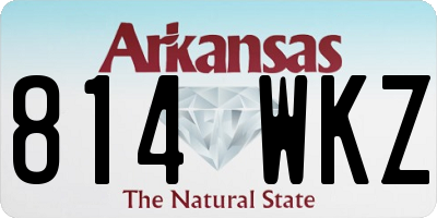 AR license plate 814WKZ