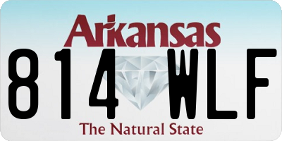 AR license plate 814WLF