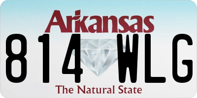 AR license plate 814WLG