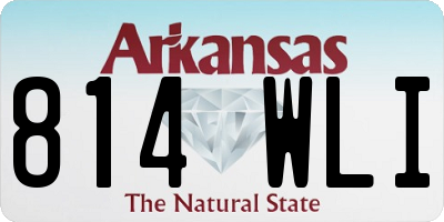 AR license plate 814WLI