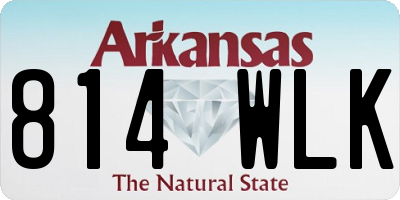 AR license plate 814WLK