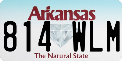 AR license plate 814WLM