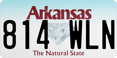AR license plate 814WLN