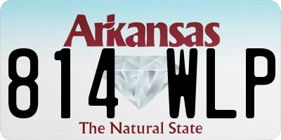 AR license plate 814WLP