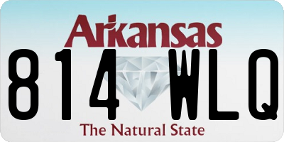 AR license plate 814WLQ