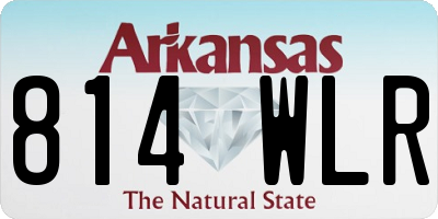 AR license plate 814WLR