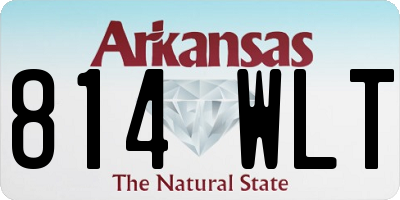 AR license plate 814WLT