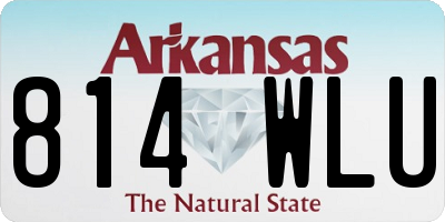 AR license plate 814WLU
