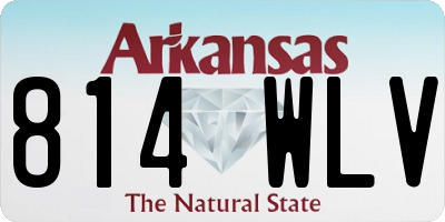 AR license plate 814WLV