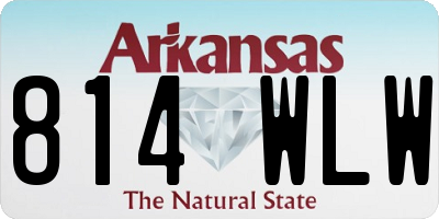 AR license plate 814WLW