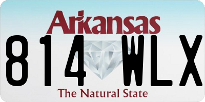 AR license plate 814WLX