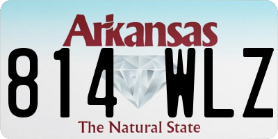 AR license plate 814WLZ
