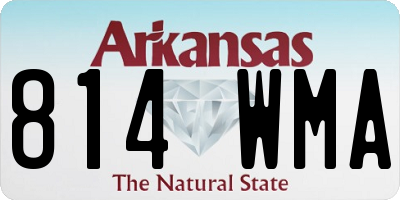 AR license plate 814WMA