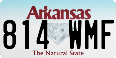 AR license plate 814WMF