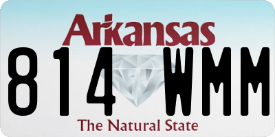 AR license plate 814WMM