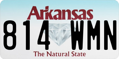 AR license plate 814WMN