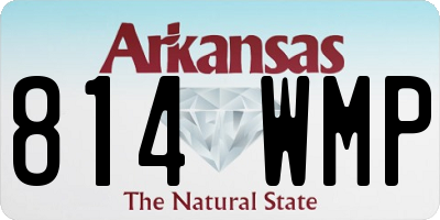 AR license plate 814WMP