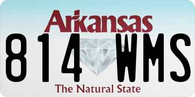 AR license plate 814WMS