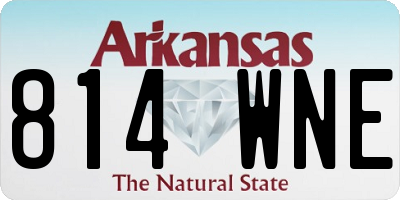 AR license plate 814WNE