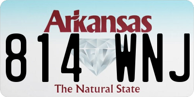 AR license plate 814WNJ