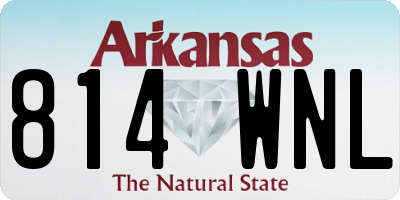 AR license plate 814WNL