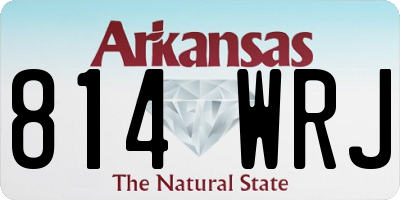 AR license plate 814WRJ