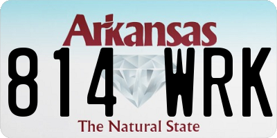 AR license plate 814WRK