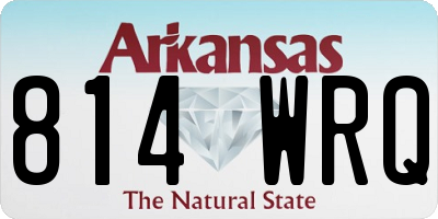 AR license plate 814WRQ