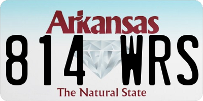 AR license plate 814WRS