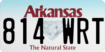 AR license plate 814WRT