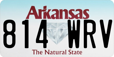 AR license plate 814WRV
