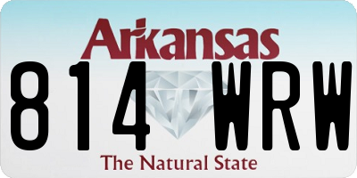 AR license plate 814WRW