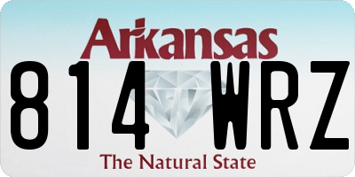 AR license plate 814WRZ