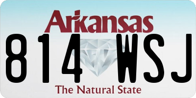 AR license plate 814WSJ