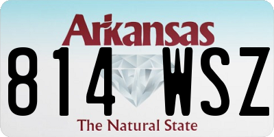 AR license plate 814WSZ