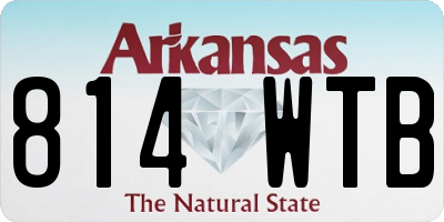 AR license plate 814WTB