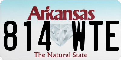 AR license plate 814WTE