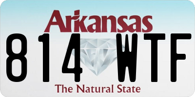 AR license plate 814WTF
