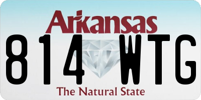AR license plate 814WTG