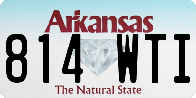AR license plate 814WTI