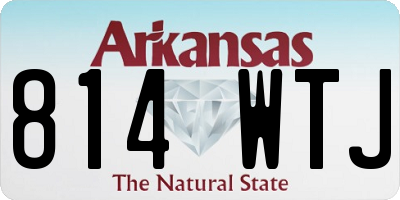 AR license plate 814WTJ