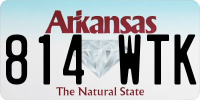 AR license plate 814WTK