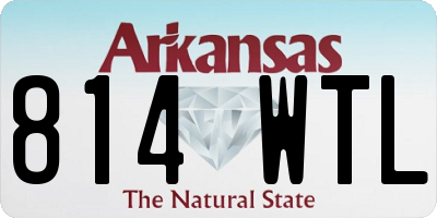 AR license plate 814WTL