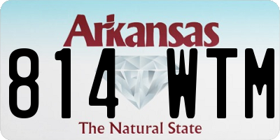 AR license plate 814WTM