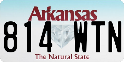 AR license plate 814WTN