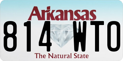 AR license plate 814WTO
