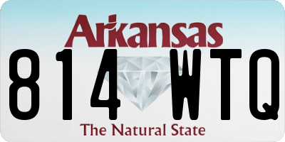AR license plate 814WTQ